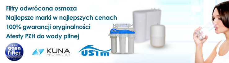 Odwrócona osmoza, Filtry do wody, Aquafilter, Kuna, UST-M, FITaqua