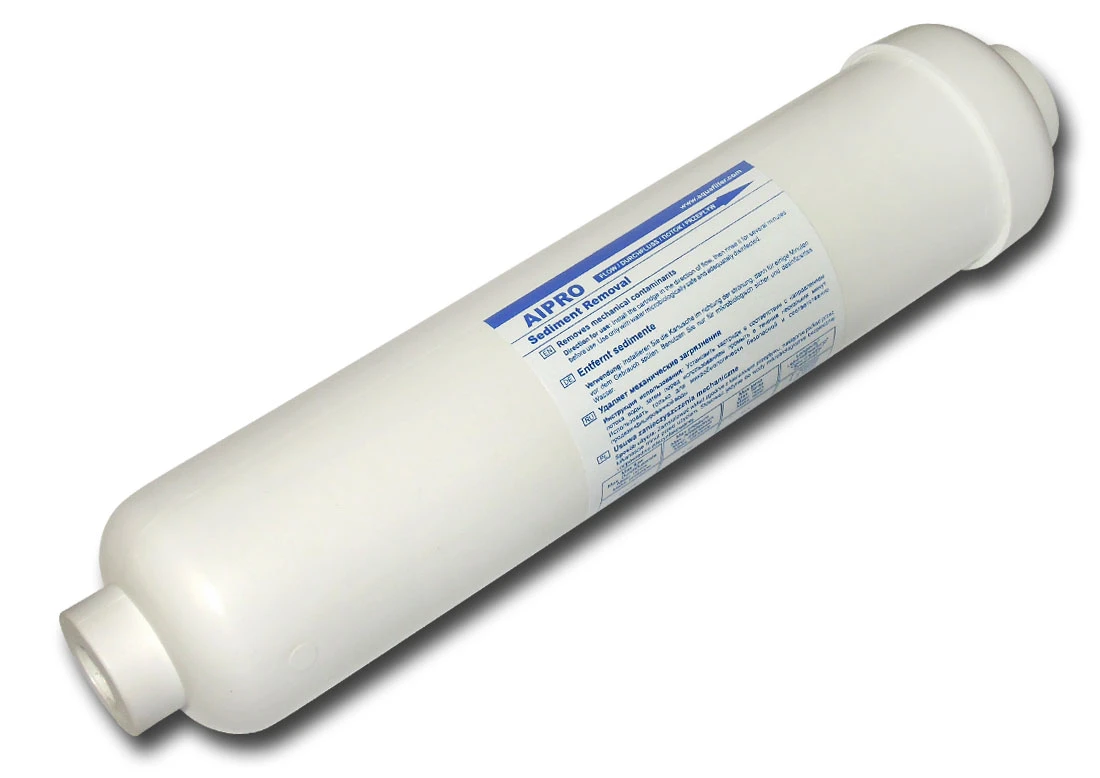 AIPRO : Oryginalny liniowy filtr mechaniczny 2 cale - złącze gwint 1/4 cala AIPRO : Oryginalny liniowy filtr mechaniczny 2 cale - złącze gwint 1/4 cala