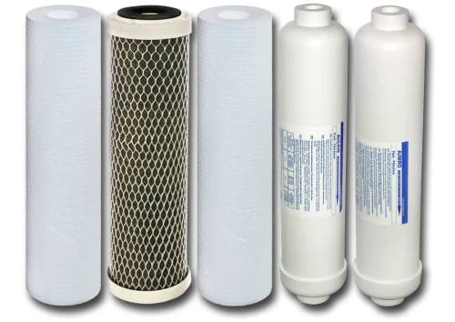 KP-RO6-AQF : Komplet wkładów do osmozy FRO5M i RO6 z mineralizatorem KP-RO6-AQF : Komplet wkładów do osmozy FRO5M i RO6 z mineralizatorem