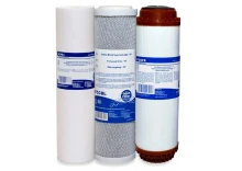 K3-AQF-IRON : Komplet trzech wkładów do odżelaziania wody w filtrach trójstopniowych