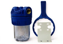 WF12/5 : Korpus na wkłady 5 cali - komplet z płytką i kluczem - 1/2 cala