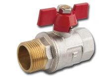 Zawór wodny GW/GZ, kulowy, niklowany 1 cal