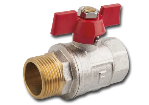 Zawór wodny GW/GZ, kulowy, niklowany 1 cal