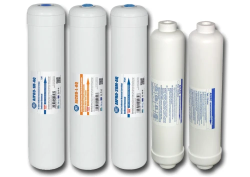 KP-ROS-N : Komplet wkładów do wymiany co rok w nowych filtrach Aquafilter SX242352XX (i ROS)