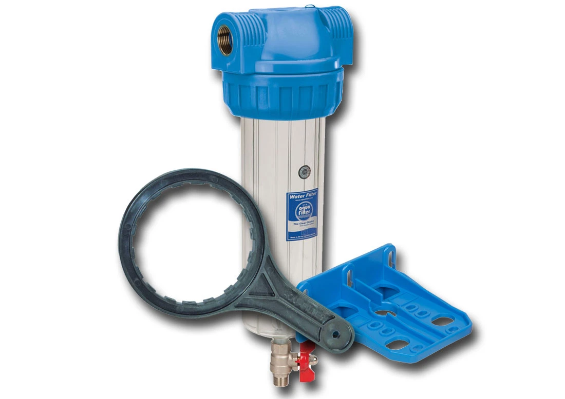 FHPR12-3V - Korpus filtra wody Aquafilter 10 cali z zaworem spustowym (gwint 1/2 cala)