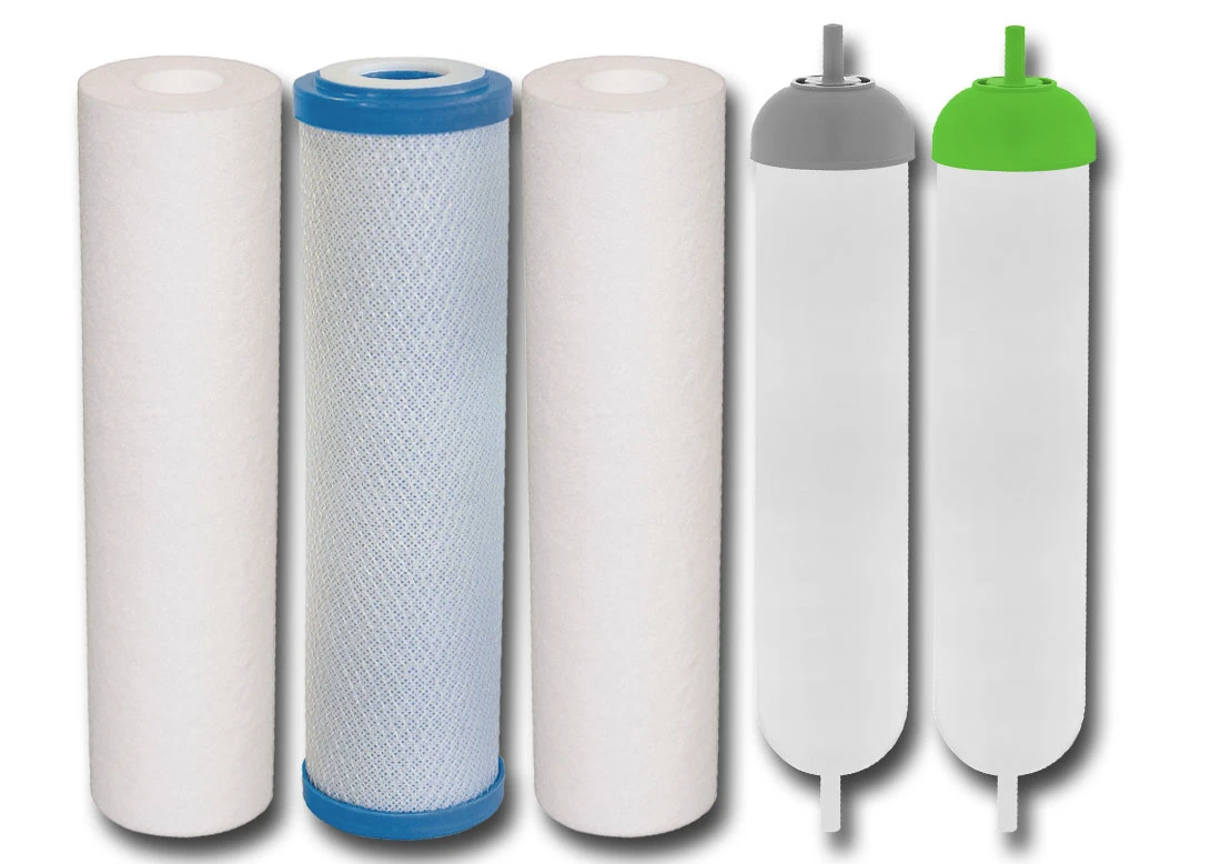 KP-RO6-USTM-Q : Komplet wkładów do osmozy RO6 - wtyk 6,4 mm