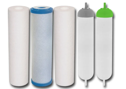 KP-RO6-USTM-Q : Komplet wkładów do osmozy RO6 - wtyk 6,4 mm