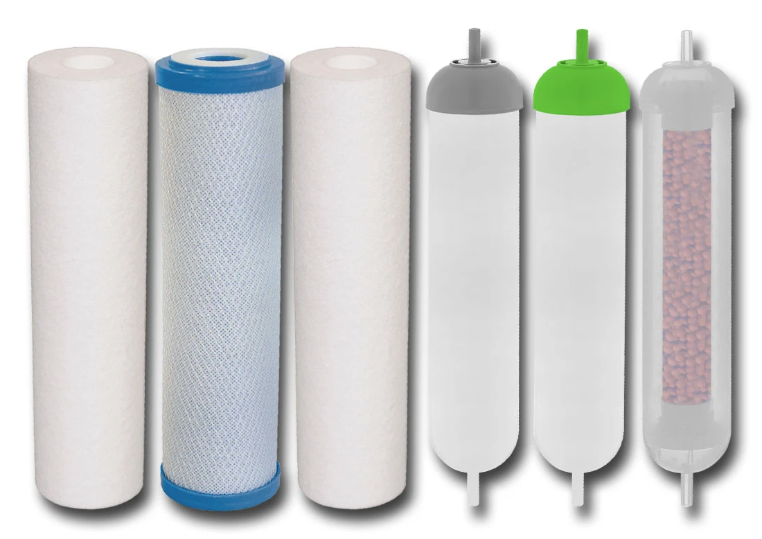 KP-RO7-USTM-Q : Komplet wkładów do RO7 (i RO8). Podłączenie wtyk 1/4.