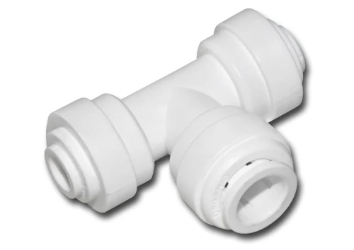 AF-UT-0604-QC : Trójnik 2 x 1/4 cala wężyk x 3/8 cala wężyk