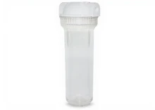 WF14CW : Korpus filtra wody UST-M 10 cali - przezroczysty (gwint 1/4 cala)