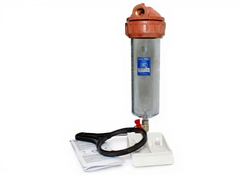 F10NN2PC-V : Korpus filtra do gorącej wody z przyłączem 3/4 cala i zaworem