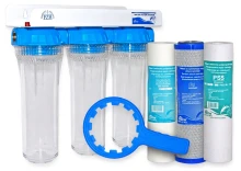 FU3-1 : Trójstopniowy filtr narurowy z kompletem wkładów (1 cal)