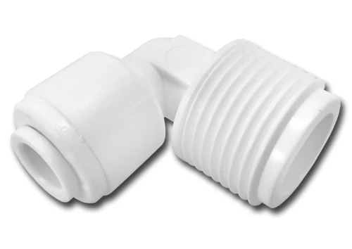 Q-ME0406 : Kolanko 1/4 cala wężyk x 3/8 cala GZ