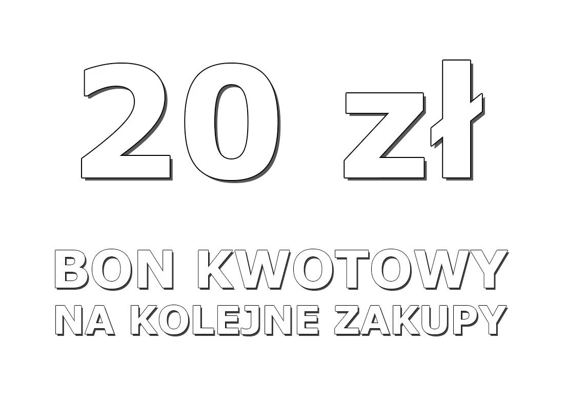 BON-20 : Bon o wartości 20 zł na przyszły zakup BON-20 : Bon o wartości 20 zł na przyszły zakup