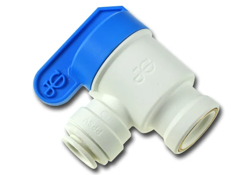 PPSV501222W : Zawór do zbiornika wody w osmozie 1/4 cala gw x 3/8 cala wężyk PPSV501222W : Zawór do zbiornika wody w osmozie 1/4 cala gw x 3/8 cala wężyk