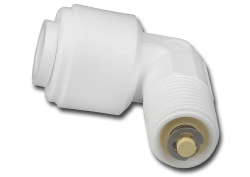 A4ME2-CV-W : Kolanko 1/4 cala wężyk x 1/8 cala GZ z zaworem zwrotnym