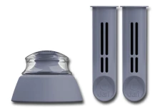 DAFI-BUT-WKL-SZA : Dwa wkłady + korek do butelki (szary)