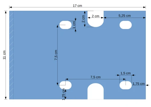 BRBB-TOP : Pojedyncza płytka montażowa do filtrów Big Blue (uniwersalna)