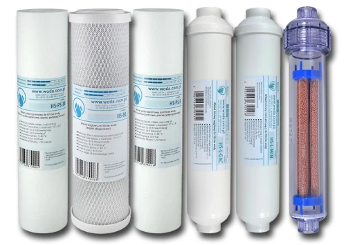 KP-RO7-HS : Komplet wkładów do filtrów RO7 z mineralizatorem i bioceramiką KP-RO7-HS : Komplet wkładów do filtrów RO7 z mineralizatorem i bioceramiką