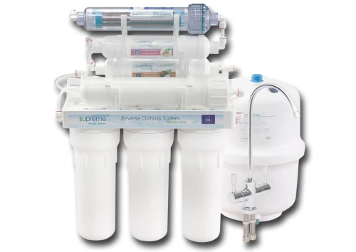 RO7-SUPREME-PREMIUM : Filtr RO7 100 GPD z mineralizacją i biorezonatorem (wkłady antybakteryjne) RO7-SUPREME-PREMIUM : Filtr RO7 100 GPD z mineralizacją i biorezonatorem (wkłady antybakteryjne)