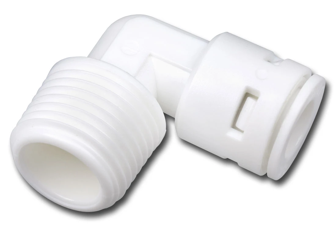 AQF-PL0304 : Kolanko 3/8 cala wężyk x 1/2 cala GZ