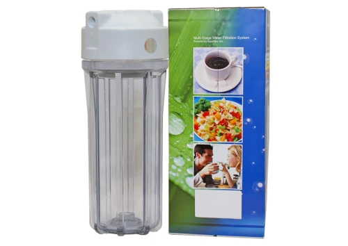 EG14CWAQ-2 : Korpus filtra wody Aquafilter 10 cali - przezroczysty (gwint 1/4 cala)