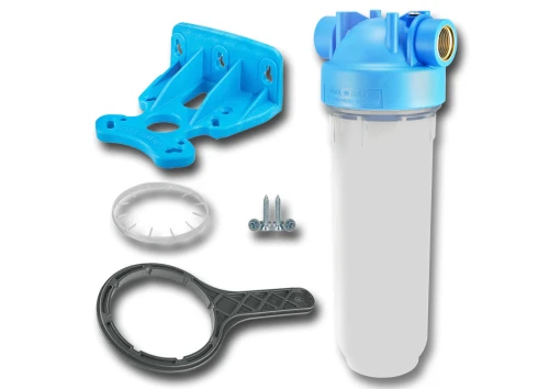 RA1380301 : Filtr narurowy AtlasFiltri z płytką i kluczem, gwint 1/2 cala, przezroczysty