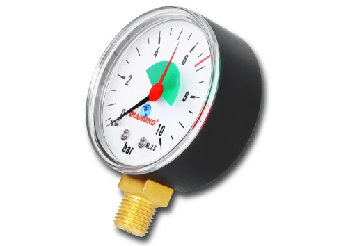 KCGA-HS : Manometr, ciśnieniomierz 0-10 bar - gwint 1/4 cala