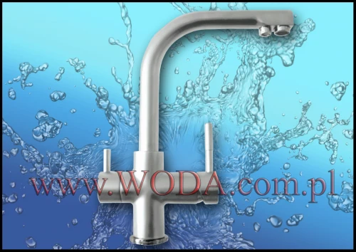ALABAMA SATYNA : Bateria zlewozmywakowa Blue Water z podejściem na filtr wody
