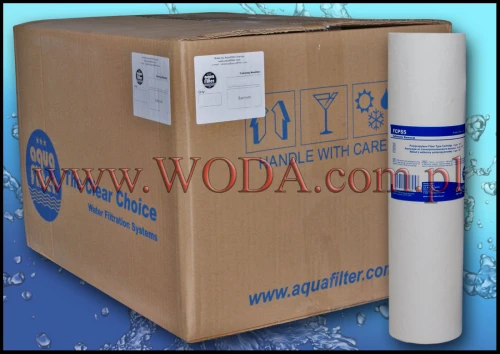 FCPS5 : Wkład 5 mikron Aquafilter (karton 50 sztuk) 10 x 2,5 cala