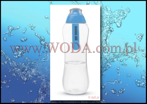 DAFI-BUTELKA-NIE-05 : Butelka filtrująca 0,5 litra niebieska