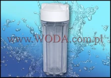 EG14CWAQ-2 : Korpus filtra wody Aquafilter 10 cali - przezroczysty (gwint 1/4 cala)