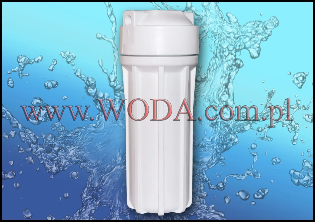 EG14WWAQ-2 : Korpus filtra wody Aquafilter 10 cali - biały (gwint 1/4 cala)