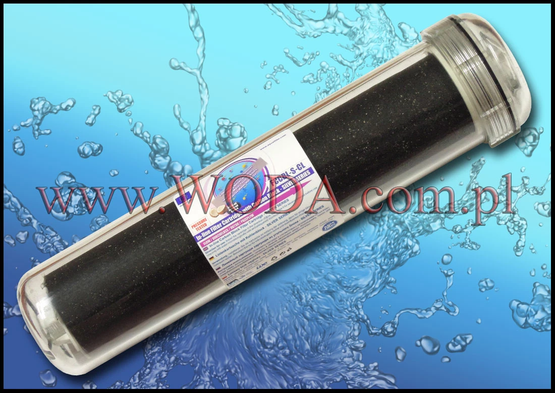 FCCBL-S-CL : Filtr węglowy Aquafilter 2,5 cala (gwint 1/4 cala)