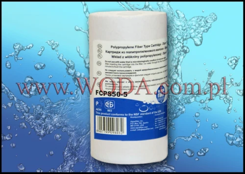FCPS50-5 : Wkład polipropylenowy Aquafilter 5 cali 50 mikron