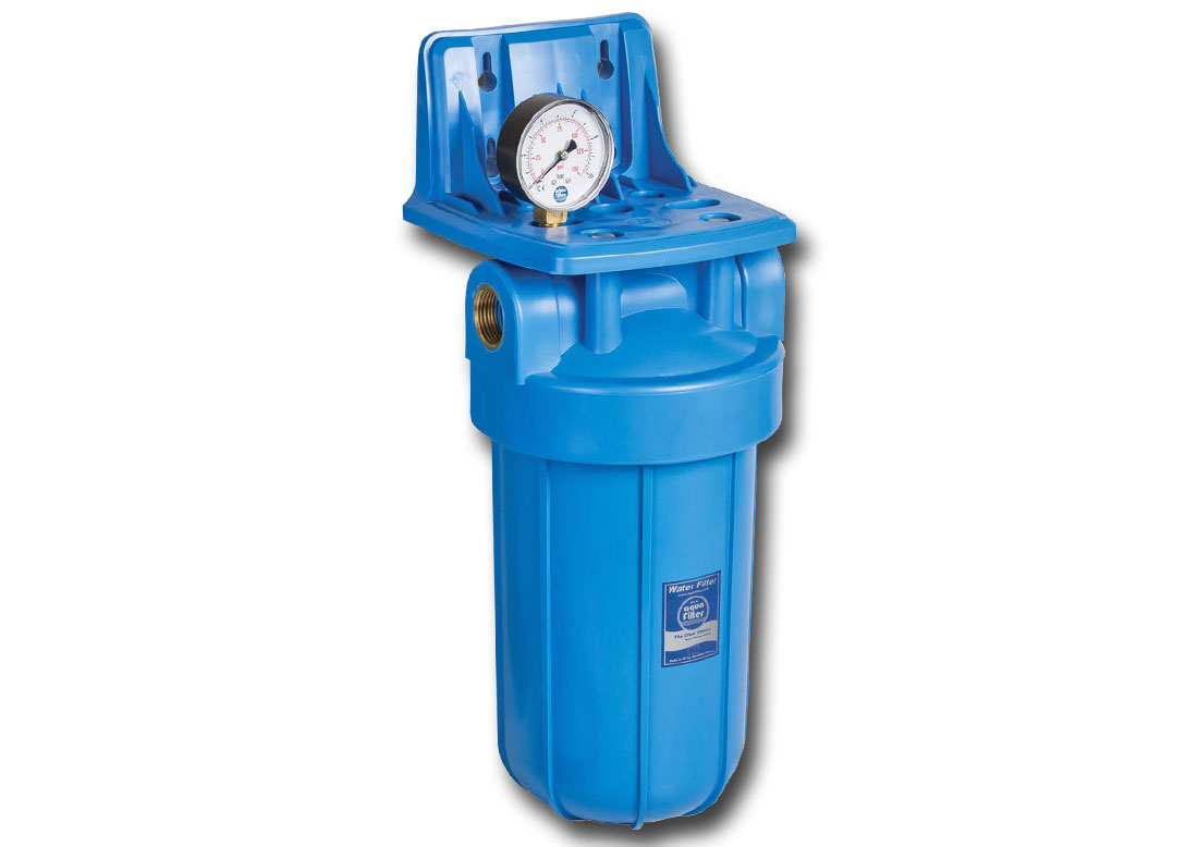 FH10B1-B-WB : Profesjonalny korpus BB10 Aquafilter z ciśnieniomierzem ...