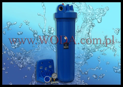FH20B1-B-WB : Profesjonalny korpus BB20 Aquafilter z ciśnieniomierzem