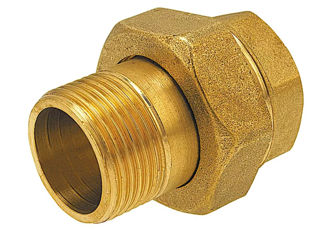 H-SRUB-P-1 : Mosiężny śrubunek prosty z uszczelką gumową - średnica 1 cal H-SRUB-P-1 : Mosiężny śrubunek prosty z uszczelką gumową - średnica 1 cal