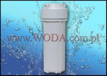 EG14WWAQ-1 : Korpus Aquafilter do filtrów, biały, gwint 1/4 cala gw