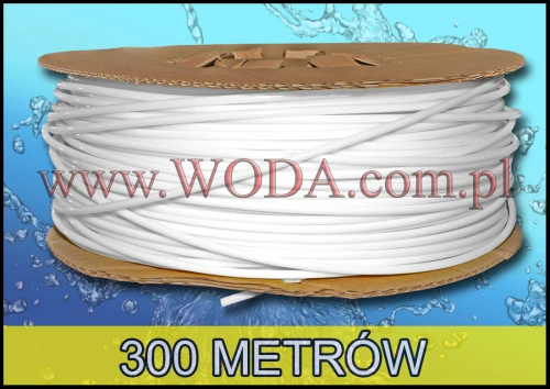 KTPE14W-300 : biały wężyk elastyczny 1/4 cala do filtrów wody (300 m)