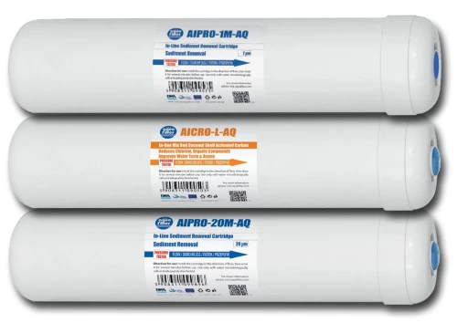 KW-ROS-N : Komplet wkładów wstępnych do Aquafilter SX242352XX i ROS - wkłady liniowe 2,5 cala