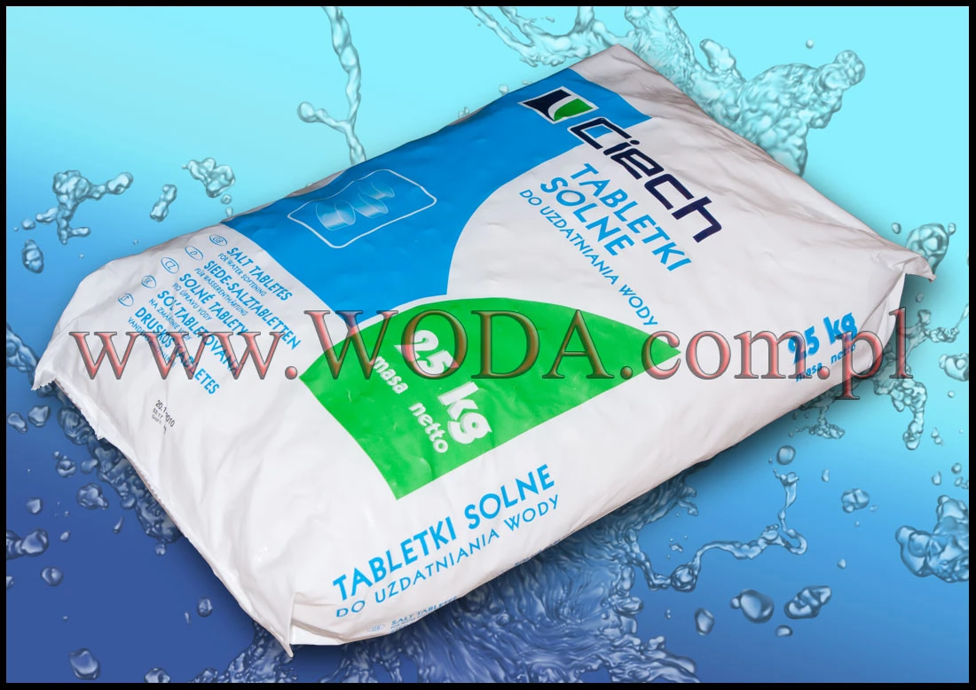NACL25 : Sól próżniowa tabletkowana (Chlorek Sodu NaCl) opakowanie 25kg