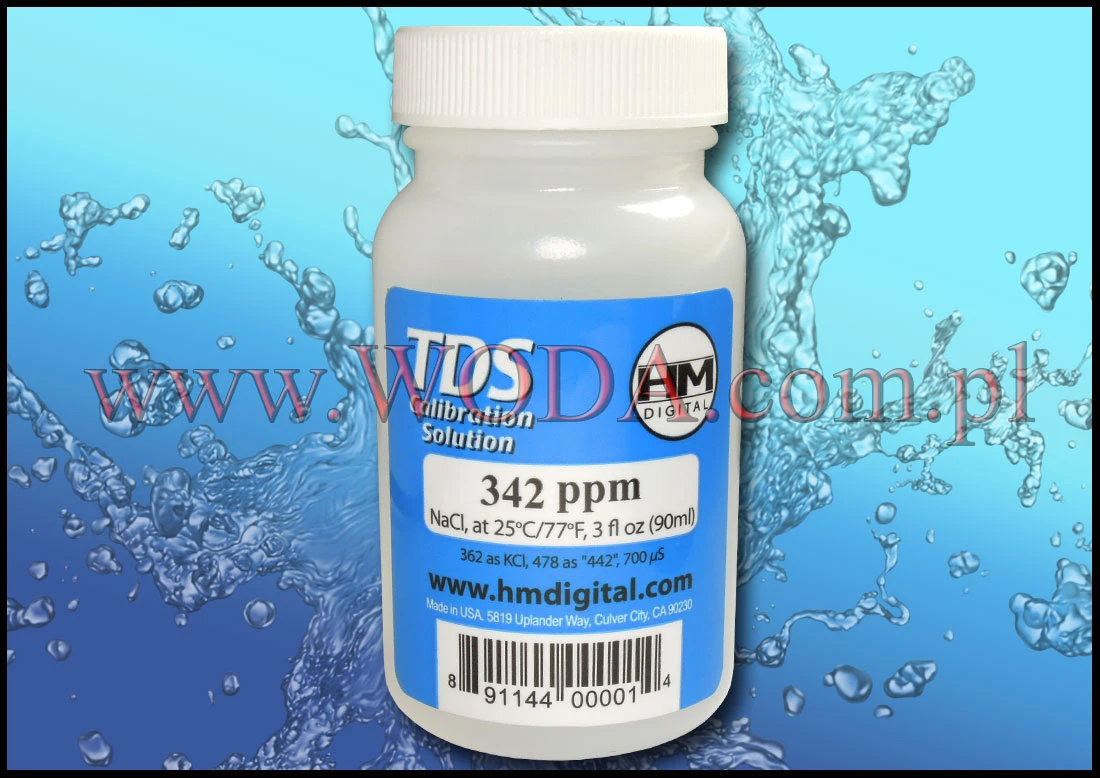 TDS-KAL-342PPM : Płyn do kalibracji mierników TDS i EC