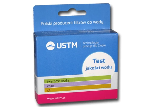 TEST-1 : Tester paskowy wody - chlor, twardość, pH