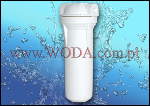 WF14WW : Korpus filtra wody UST-M 10 cali - biały (gwint 1/4 cala)