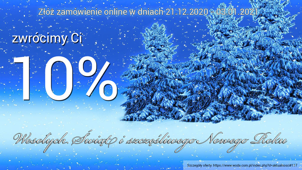 www.woda.com.pl bon kwotowy www.woda.com.pl - promocja Świąteczno-Noworoczna